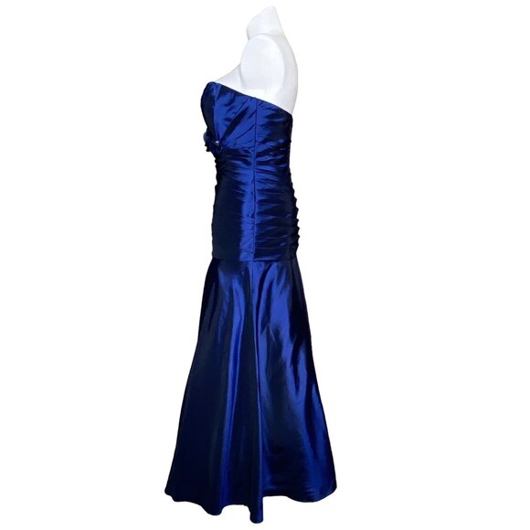 Cameron Blake by Mon Cheri NWT Taffeta Jacket Dress, Sapphire Blue Women's 14 - Picture 13 of 16